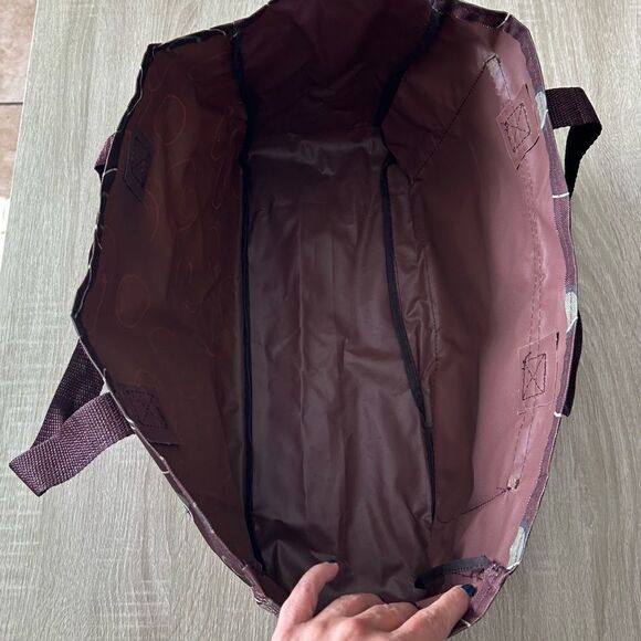 NWOT … Green & Brown Circle Tote Bag - Picture 5 of 5